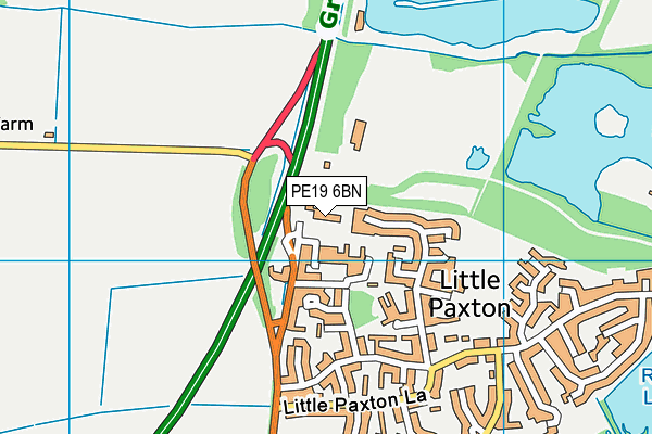 PE19 6BN map - OS VectorMap District (Ordnance Survey) PE19 6BN map - OS VectorMap District (Ordnance Survey)