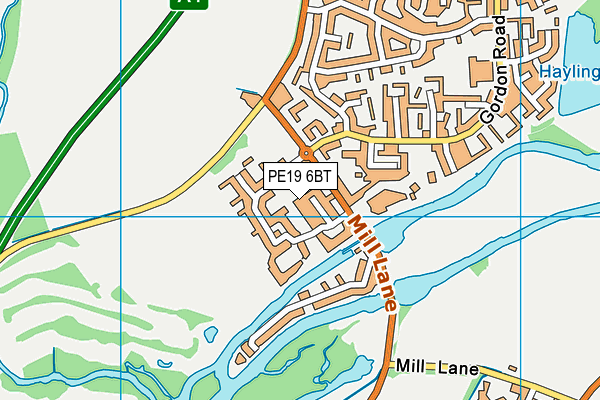 PE19 6BT map - OS VectorMap District (Ordnance Survey) PE19 6BT map - OS VectorMap District (Ordnance Survey)