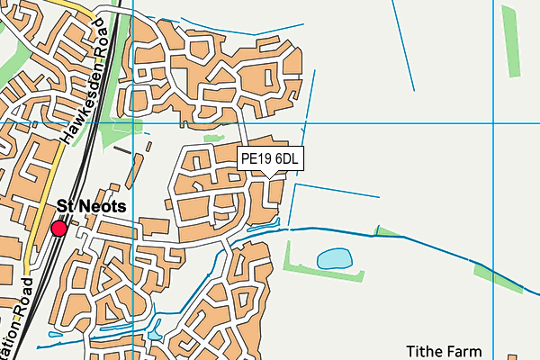 PE19 6DL map - OS VectorMap District (Ordnance Survey) PE19 6DL map - OS VectorMap District (Ordnance Survey)