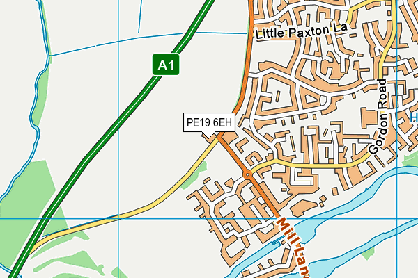 PE19 6EH map - OS VectorMap District (Ordnance Survey) PE19 6EH map - OS VectorMap District (Ordnance Survey)
