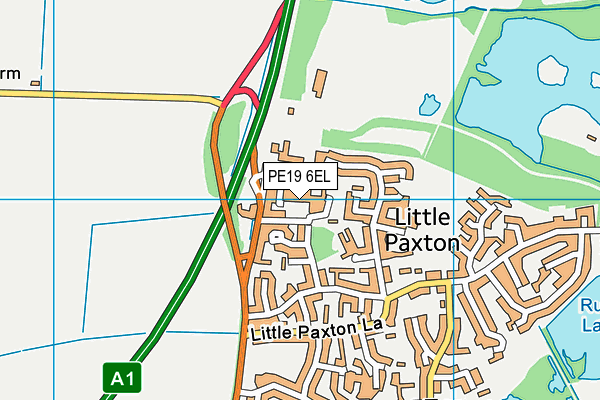 PE19 6EL map - OS VectorMap District (Ordnance Survey) PE19 6EL map - OS VectorMap District (Ordnance Survey)