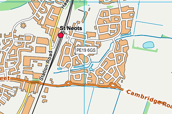 PE19 6GS map - OS VectorMap District (Ordnance Survey) PE19 6GS map - OS VectorMap District (Ordnance Survey)