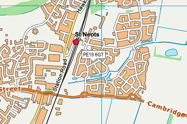 PE19 6GT map - OS VectorMap District (Ordnance Survey) PE19 6GT map - OS VectorMap District (Ordnance Survey)