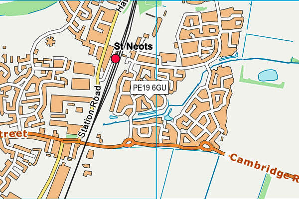 PE19 6GU map - OS VectorMap District (Ordnance Survey) PE19 6GU map - OS VectorMap District (Ordnance Survey)