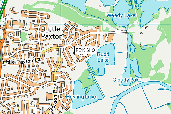 PE19 6HQ map - OS VectorMap District (Ordnance Survey)