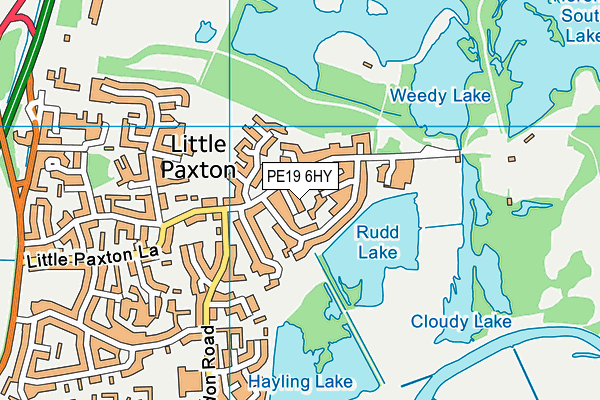 PE19 6HY map - OS VectorMap District (Ordnance Survey)