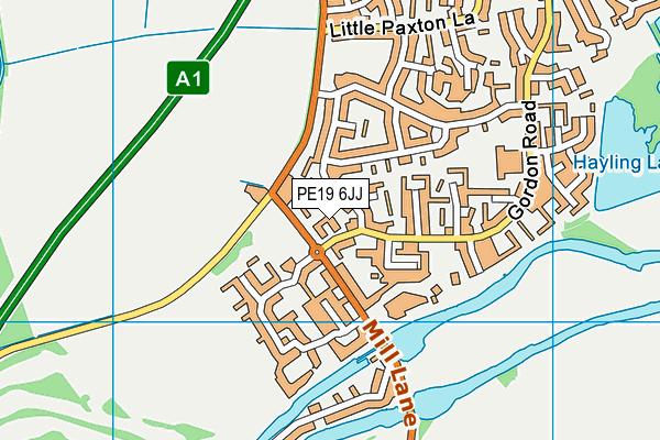 PE19 6JJ map - OS VectorMap District (Ordnance Survey) PE19 6JJ map - OS VectorMap District (Ordnance Survey)