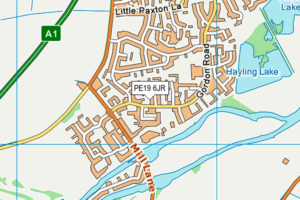PE19 6JR map - OS VectorMap District (Ordnance Survey) PE19 6JR map - OS VectorMap District (Ordnance Survey)
