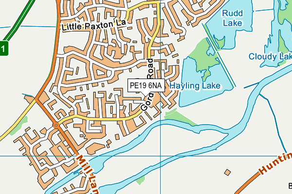PE19 6NA map - OS VectorMap District (Ordnance Survey) PE19 6NA map - OS VectorMap District (Ordnance Survey)