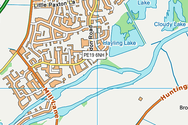 PE19 6NH map - OS VectorMap District (Ordnance Survey)
