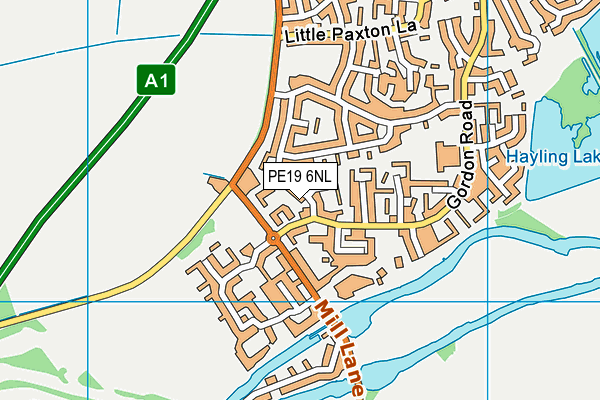 PE19 6NL map - OS VectorMap District (Ordnance Survey) PE19 6NL map - OS VectorMap District (Ordnance Survey)