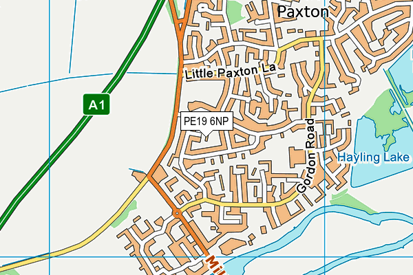 PE19 6NP map - OS VectorMap District (Ordnance Survey)