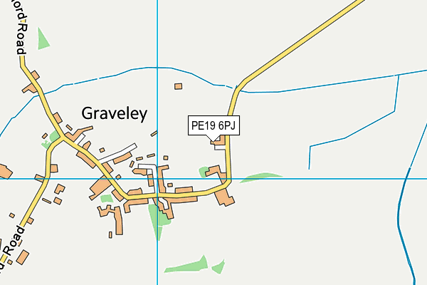 PE19 6PJ map - OS VectorMap District (Ordnance Survey) PE19 6PJ map - OS VectorMap District (Ordnance Survey)
