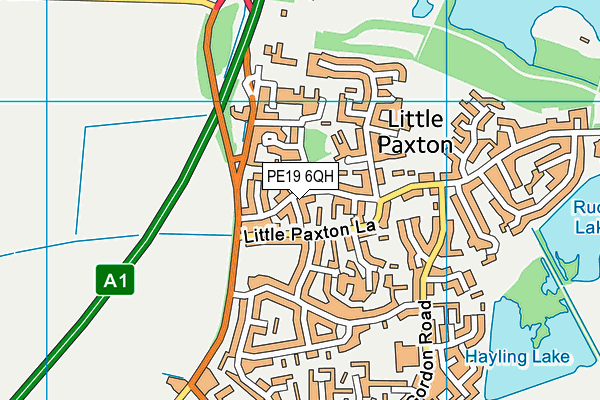 PE19 6QH map - OS VectorMap District (Ordnance Survey)