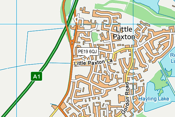 PE19 6QJ map - OS VectorMap District (Ordnance Survey) PE19 6QJ map - OS VectorMap District (Ordnance Survey)