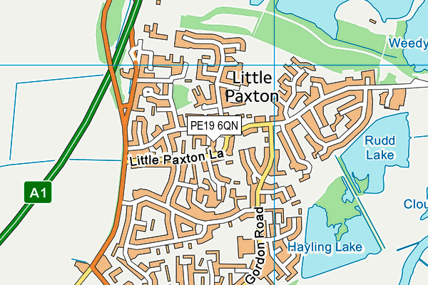 PE19 6QN map - OS VectorMap District (Ordnance Survey)