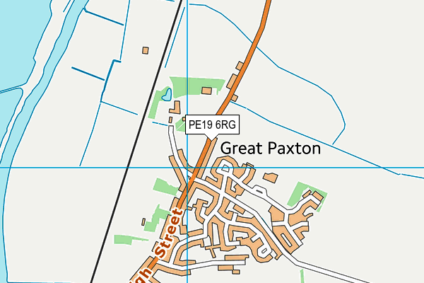 PE19 6RG map - OS VectorMap District (Ordnance Survey)