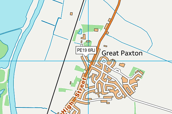 PE19 6RJ map - OS VectorMap District (Ordnance Survey) PE19 6RJ map - OS VectorMap District (Ordnance Survey)