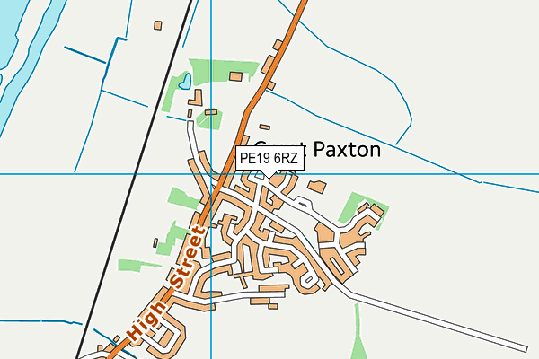 PE19 6RZ map - OS VectorMap District (Ordnance Survey) PE19 6RZ map - OS VectorMap District (Ordnance Survey)