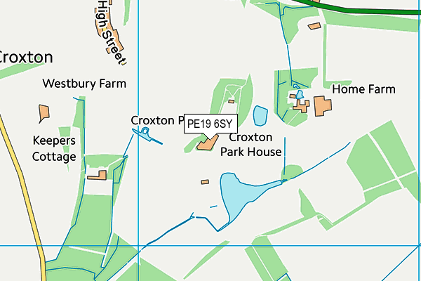 PE19 6SY map - OS VectorMap District (Ordnance Survey) PE19 6SY map - OS VectorMap District (Ordnance Survey)