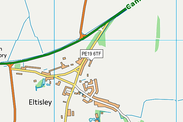 PE19 6TF map - OS VectorMap District (Ordnance Survey) PE19 6TF map - OS VectorMap District (Ordnance Survey)