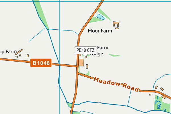 PE19 6TZ map - OS VectorMap District (Ordnance Survey) PE19 6TZ map - OS VectorMap District (Ordnance Survey)
