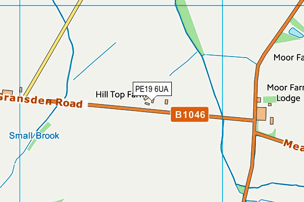 PE19 6UA map - OS VectorMap District (Ordnance Survey) PE19 6UA map - OS VectorMap District (Ordnance Survey)
