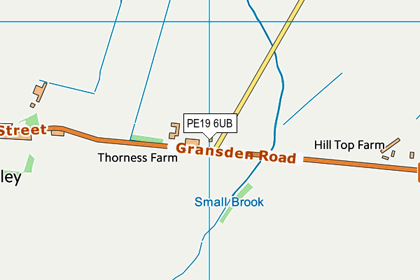 PE19 6UB map - OS VectorMap District (Ordnance Survey)