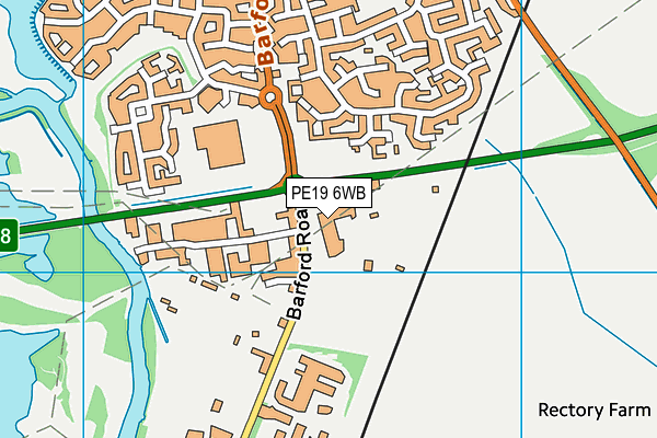 PE19 6WB map - OS VectorMap District (Ordnance Survey) PE19 6WB map - OS VectorMap District (Ordnance Survey)