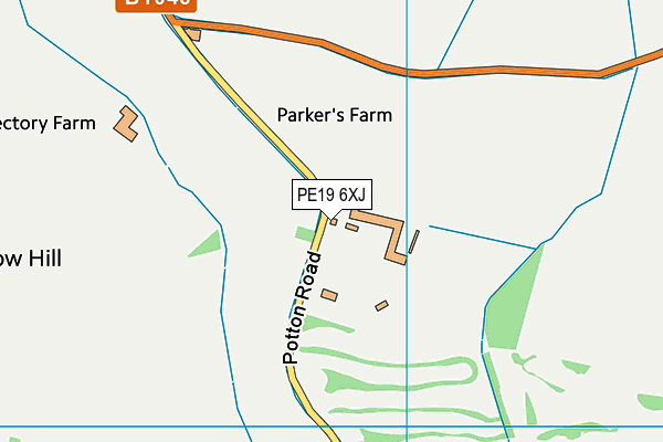 PE19 6XJ map - OS VectorMap District (Ordnance Survey) PE19 6XJ map - OS VectorMap District (Ordnance Survey)