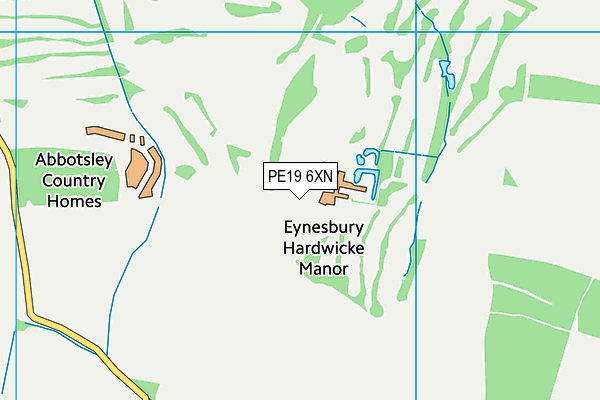 PE19 6XN map - OS VectorMap District (Ordnance Survey) PE19 6XN map - OS VectorMap District (Ordnance Survey)