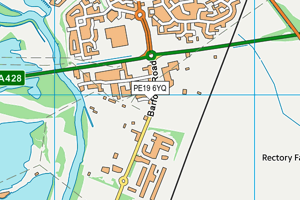 PE19 6YQ map - OS VectorMap District (Ordnance Survey) PE19 6YQ map - OS VectorMap District (Ordnance Survey)