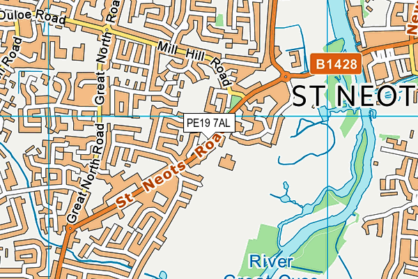 PE19 7AL map - OS VectorMap District (Ordnance Survey) PE19 7AL map - OS VectorMap District (Ordnance Survey)