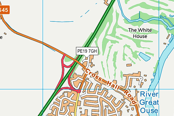PE19 7GH map - OS VectorMap District (Ordnance Survey) PE19 7GH map - OS VectorMap District (Ordnance Survey)