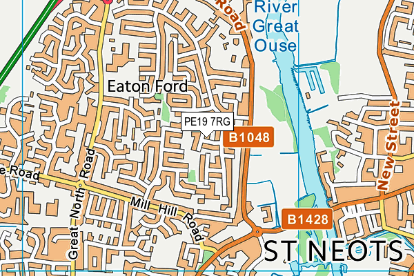 PE19 7RG map - OS VectorMap District (Ordnance Survey) PE19 7RG map - OS VectorMap District (Ordnance Survey)