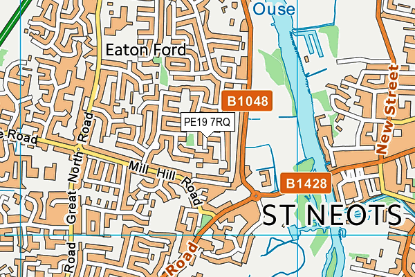 PE19 7RQ map - OS VectorMap District (Ordnance Survey) PE19 7RQ map - OS VectorMap District (Ordnance Survey)