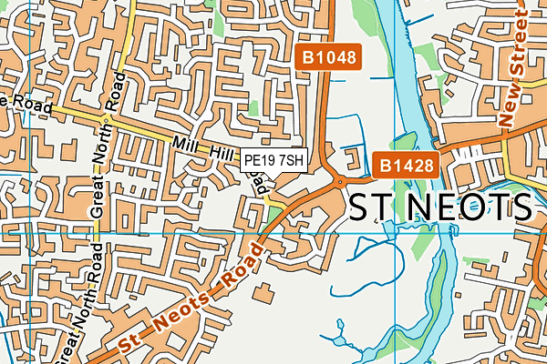 PE19 7SH map - OS VectorMap District (Ordnance Survey) PE19 7SH map - OS VectorMap District (Ordnance Survey)