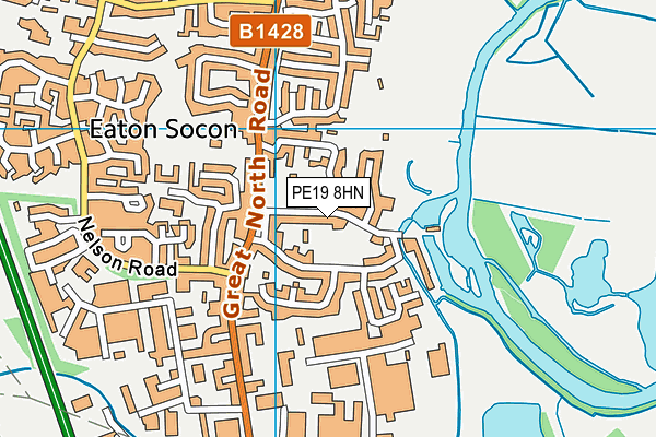 PE19 8HN map - OS VectorMap District (Ordnance Survey) PE19 8HN map - OS VectorMap District (Ordnance Survey)