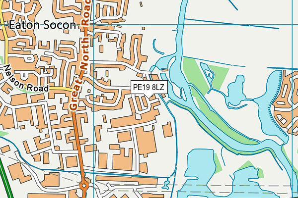 PE19 8LZ map - OS VectorMap District (Ordnance Survey) PE19 8LZ map - OS VectorMap District (Ordnance Survey)