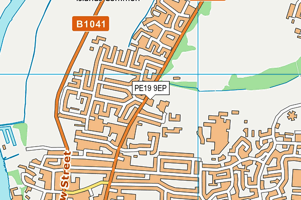 PE19 9EP map - OS VectorMap District (Ordnance Survey) PE19 9EP map - OS VectorMap District (Ordnance Survey)
