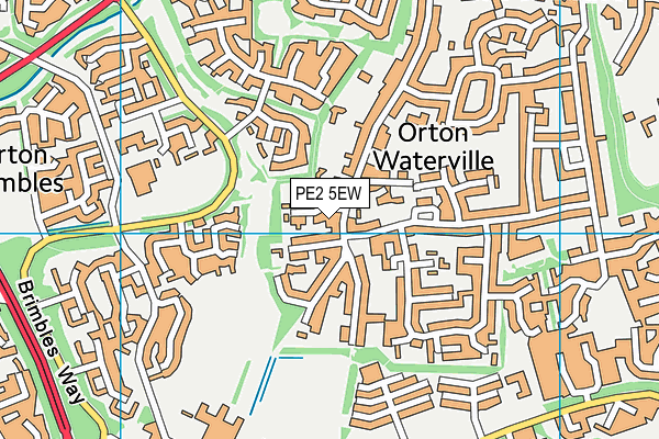 PE2 5EW map - OS VectorMap District (Ordnance Survey) PE2 5EW map - OS VectorMap District (Ordnance Survey)