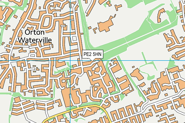 PE2 5HN map - OS VectorMap District (Ordnance Survey) PE2 5HN map - OS VectorMap District (Ordnance Survey)