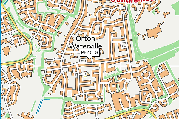 PE2 5LG map - OS VectorMap District (Ordnance Survey) PE2 5LG map - OS VectorMap District (Ordnance Survey)
