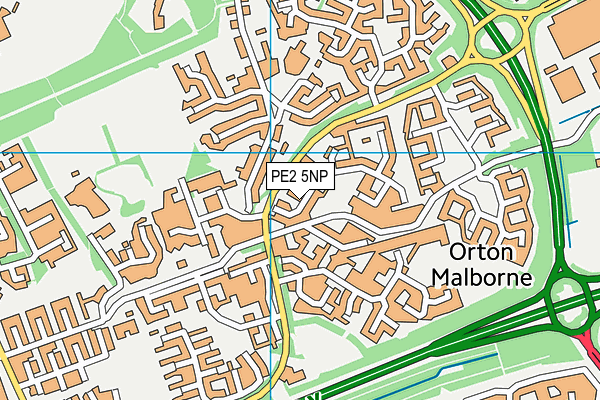 PE2 5NP map - OS VectorMap District (Ordnance Survey) PE2 5NP map - OS VectorMap District (Ordnance Survey)