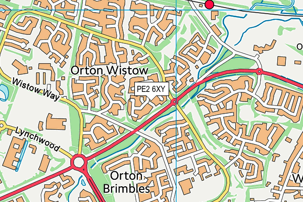 PE2 6XY map - OS VectorMap District (Ordnance Survey) PE2 6XY map - OS VectorMap District (Ordnance Survey)