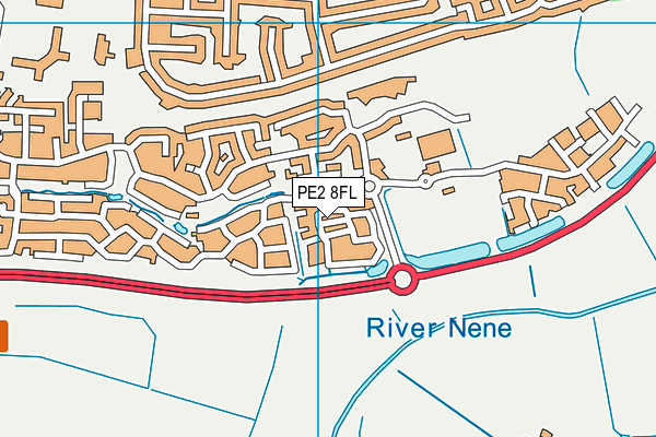 PE2 8FL map - OS VectorMap District (Ordnance Survey) PE2 8FL map - OS VectorMap District (Ordnance Survey)