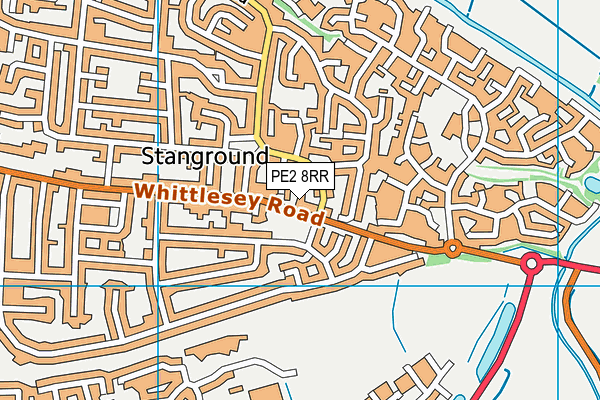 PE2 8RR map - OS VectorMap District (Ordnance Survey) PE2 8RR map - OS VectorMap District (Ordnance Survey)