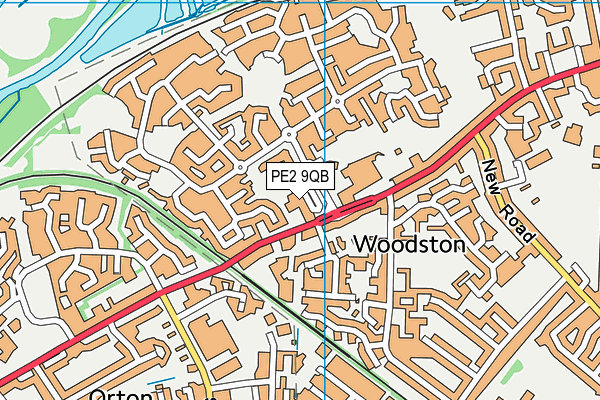 PE2 9QB map - OS VectorMap District (Ordnance Survey) PE2 9QB map - OS VectorMap District (Ordnance Survey)