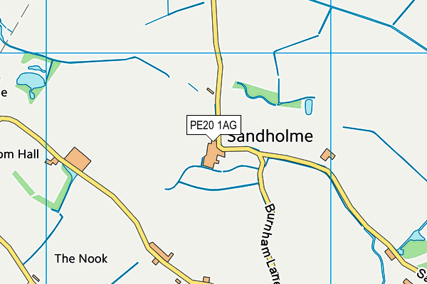 PE20 1AG map - OS VectorMap District (Ordnance Survey) PE20 1AG map - OS VectorMap District (Ordnance Survey)