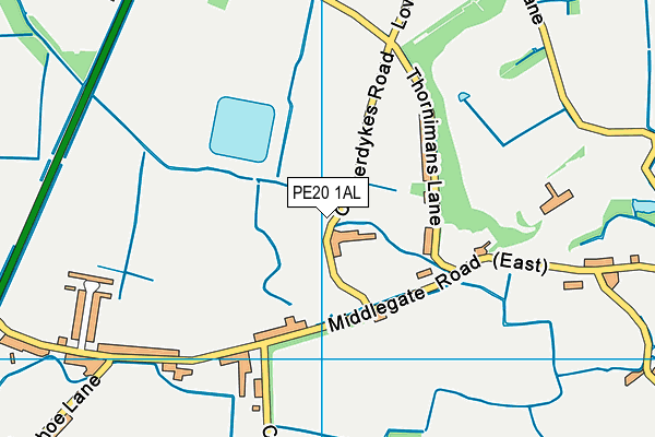 PE20 1AL map - OS VectorMap District (Ordnance Survey) PE20 1AL map - OS VectorMap District (Ordnance Survey)